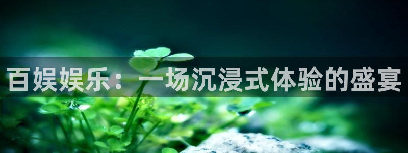 蓝狮娱乐5注册：百娱娱乐：一场沉浸式体验的盛宴
